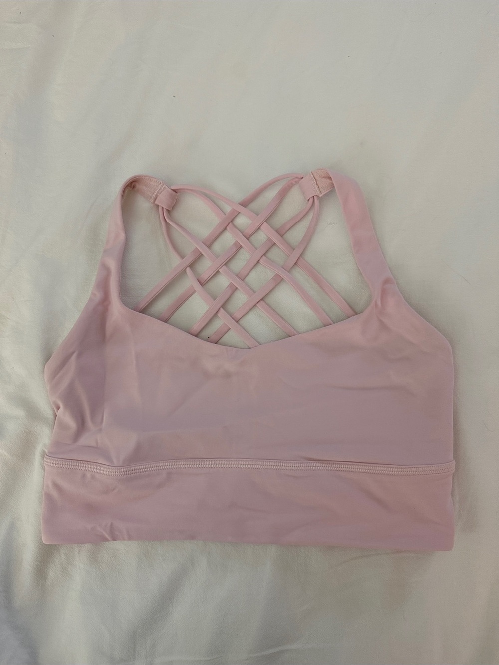 lululemon Light Pink free to be wild sports bra